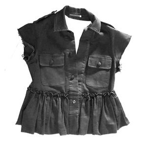 Harvey Faircloth peplum field jacket